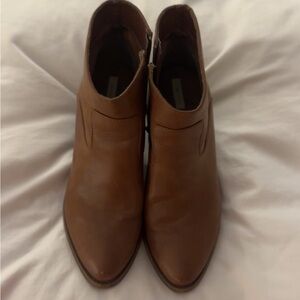 Brown Leather Ankle Boots